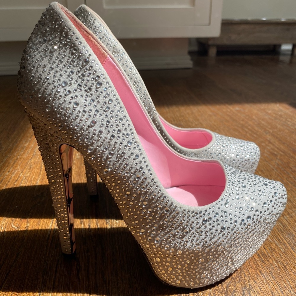 Taylor Says rhinestone stilettos